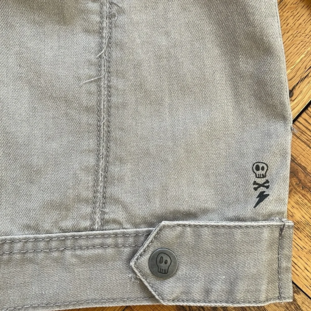 ALPHABET SOUP HOODED DENIM JACKET NWT